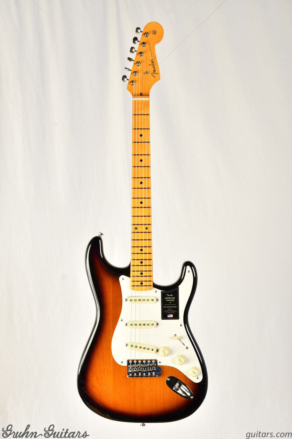 Fender American Vintage II 1957 Stratocaster Maple Fingerboard - 2 Color Sunburst New EF10695