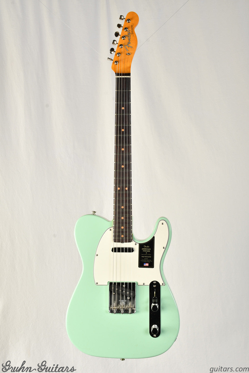 Fender American Vintage II 1963 Telecaster Rosewood Fingerboard - Surf Green New EF10718
