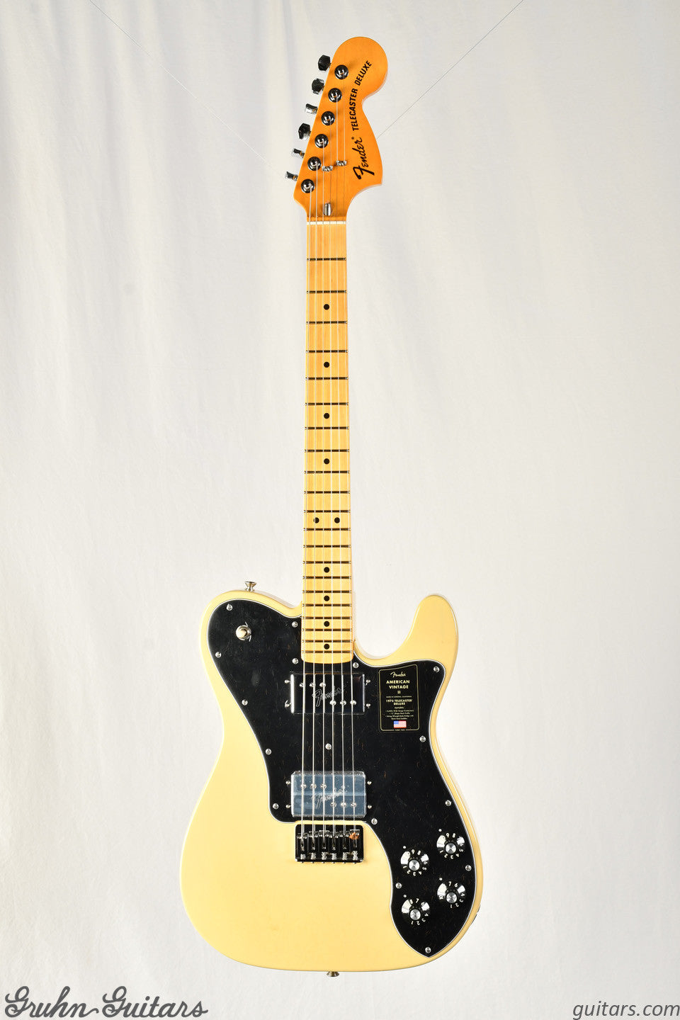 Fender American Vintage II 1975 Telecaster Deluxe Maple Fingerboard - Vintage Blonde New EF10736