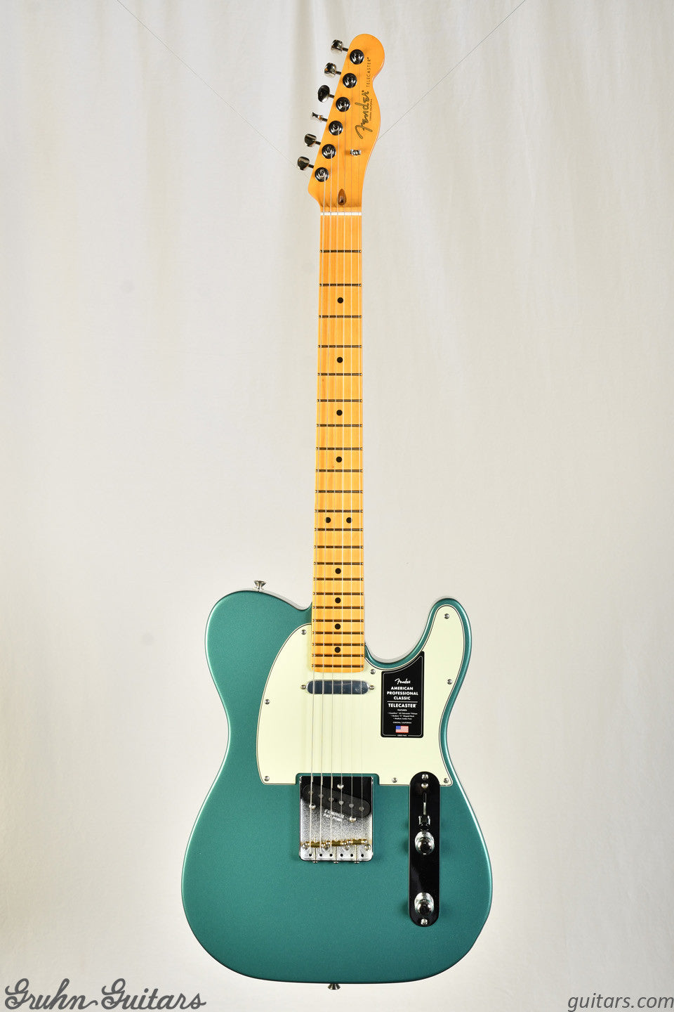Fender American Professional Classic Telecaster Maple Fingerboard - Faded Sherwood Green Metallic New EF10742