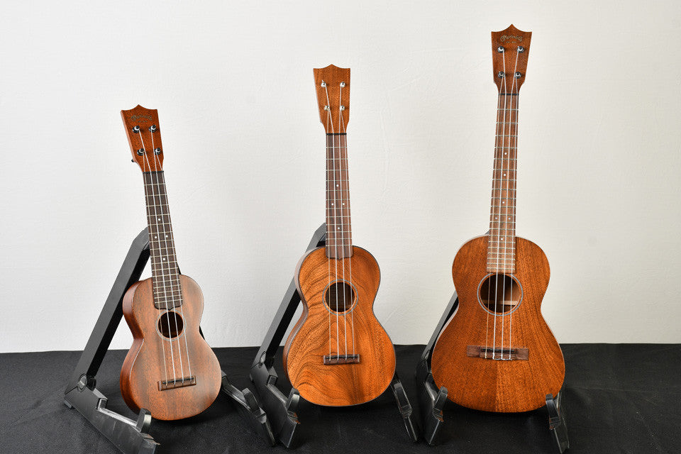 Martin Sinker Mahogany Soprano/Concert/Tenor ukulele trio 2022/2023 UK1743