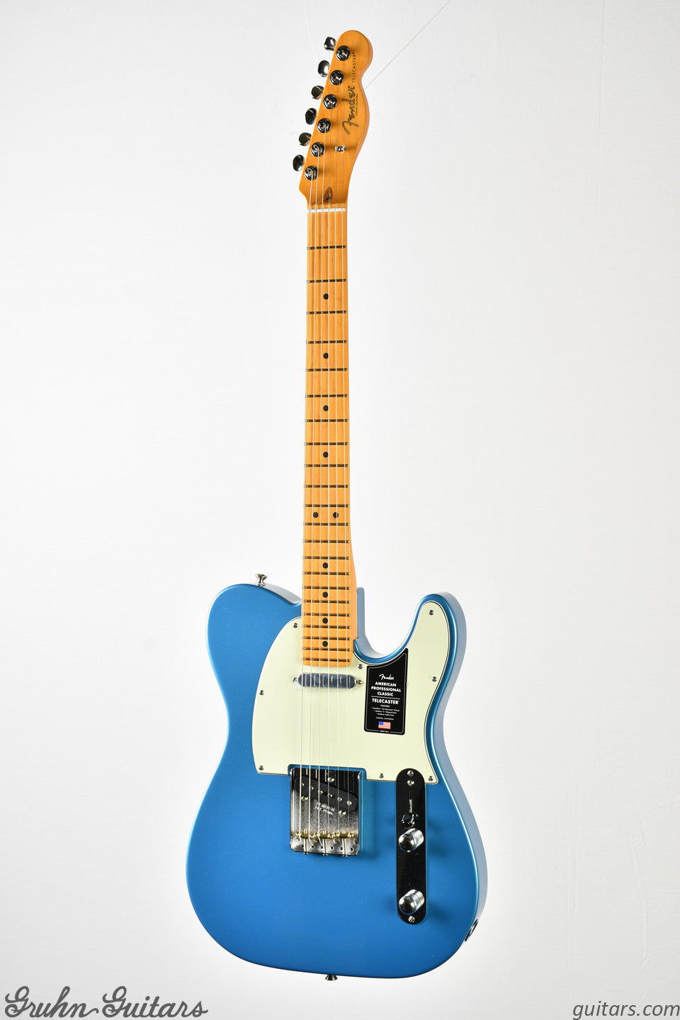 Fender American Professional Classic Telecaster Maple Fingerboard - Faded Lake Placid Blue New EF10751
