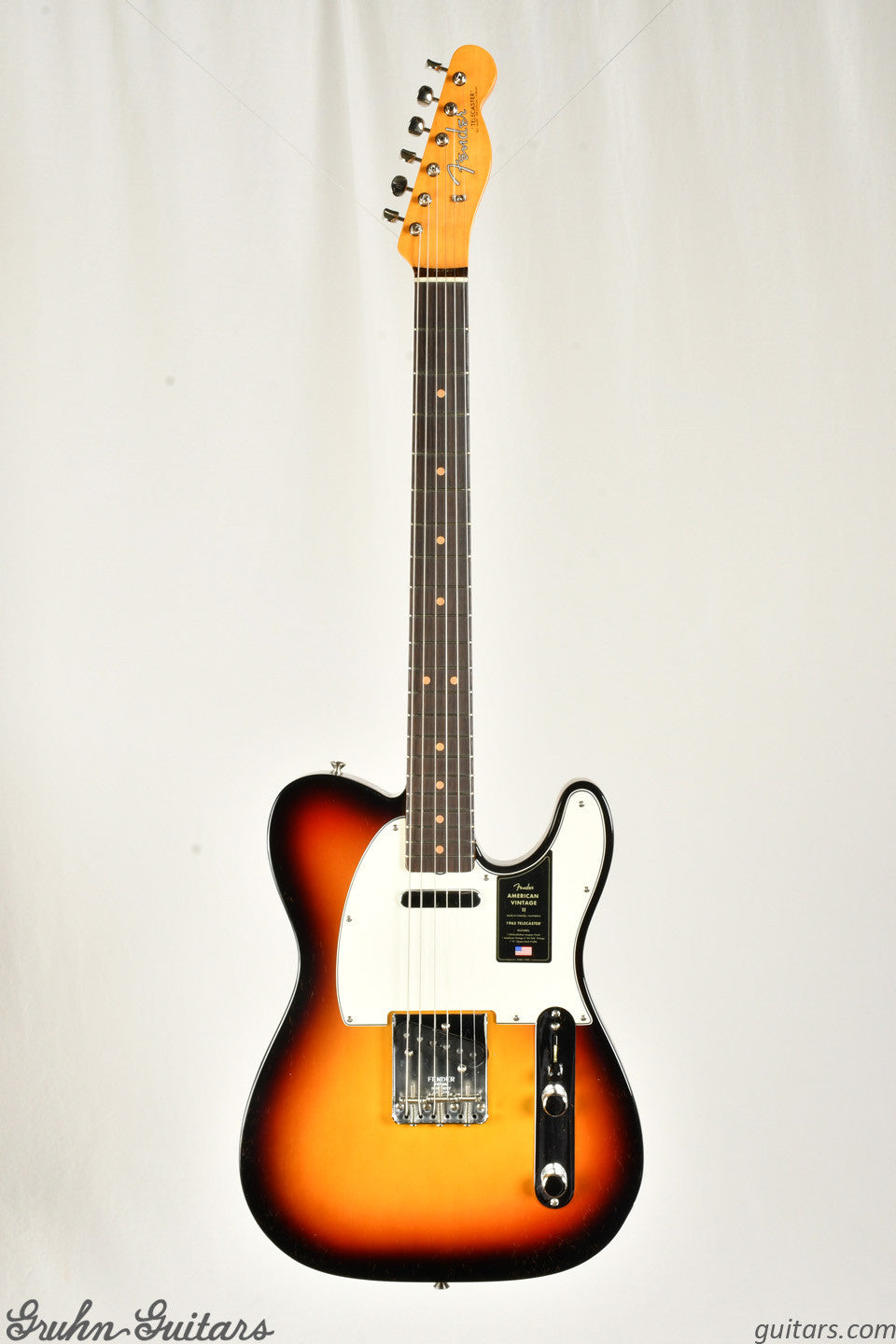 Fender American Vintage II 1963 Telecaster Rosewood Fingerboard - 3 Color Sunburst New EF10618