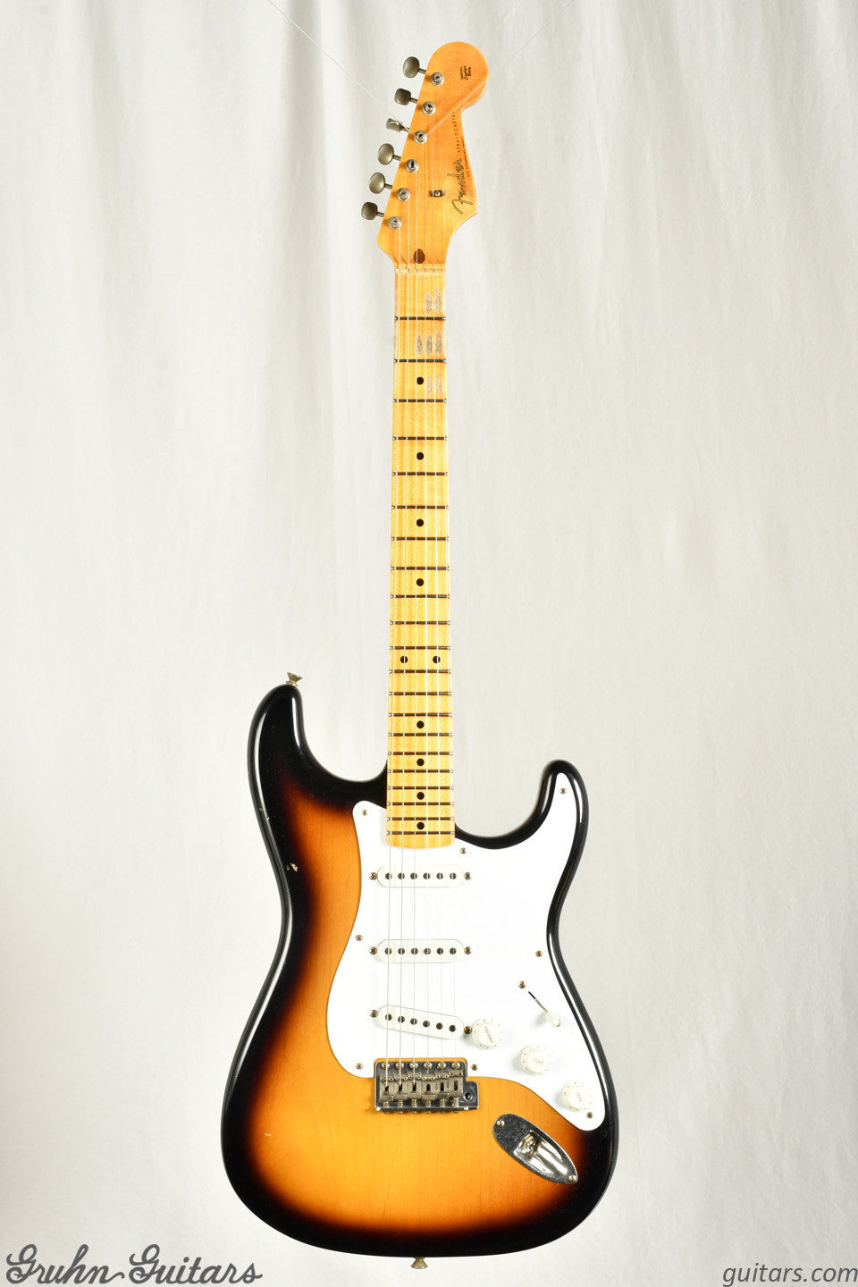 Fender Custom Shop 58 Stratocaster Maple Neck Journeyman - Aged 2 Color Sunburst New EF10609