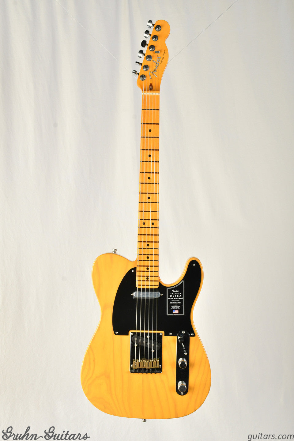 Fender American Ultra Luxe Vintage 50s Telecaster Maple Fingerboard - Butterscotch Blonde New EF10636