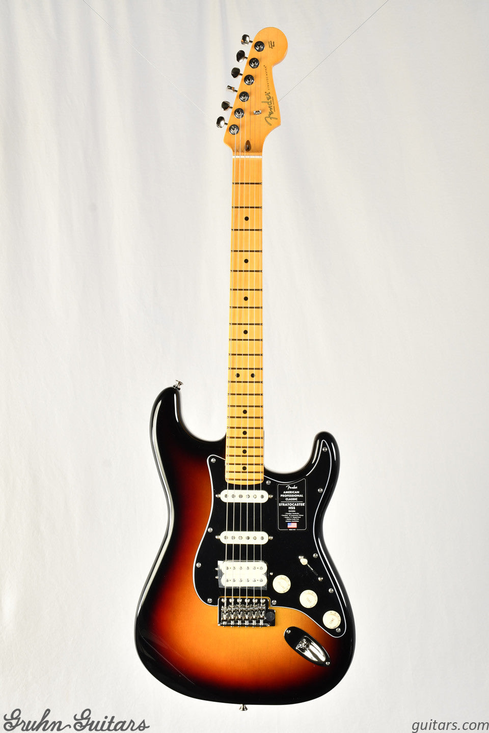 Fender American Professional Classic Stratocaster HSS Maple Fingerboard - 3 Color Sunburst New EF10710