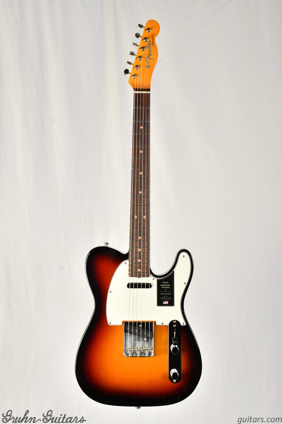 Fender American Vintage II 1963 Telecaster Rosewood Fingerboard - 3 Color Sunburst New EF10713