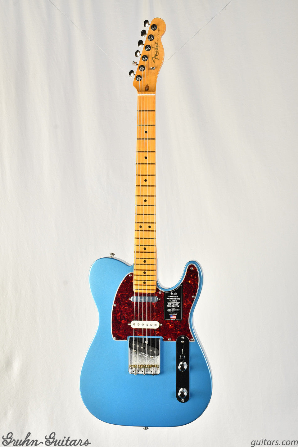 Fender American Professional Classic Hotshot Telecaster Maple Fingerboard - Faded Lake Placid Blue New EF10715