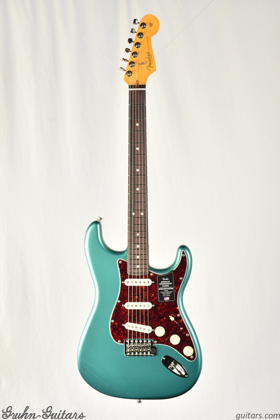 Fender American Professional Classic Stratocaster Rosewood Fingerboard - Faded Sherwood Green Metallic New EF10740
