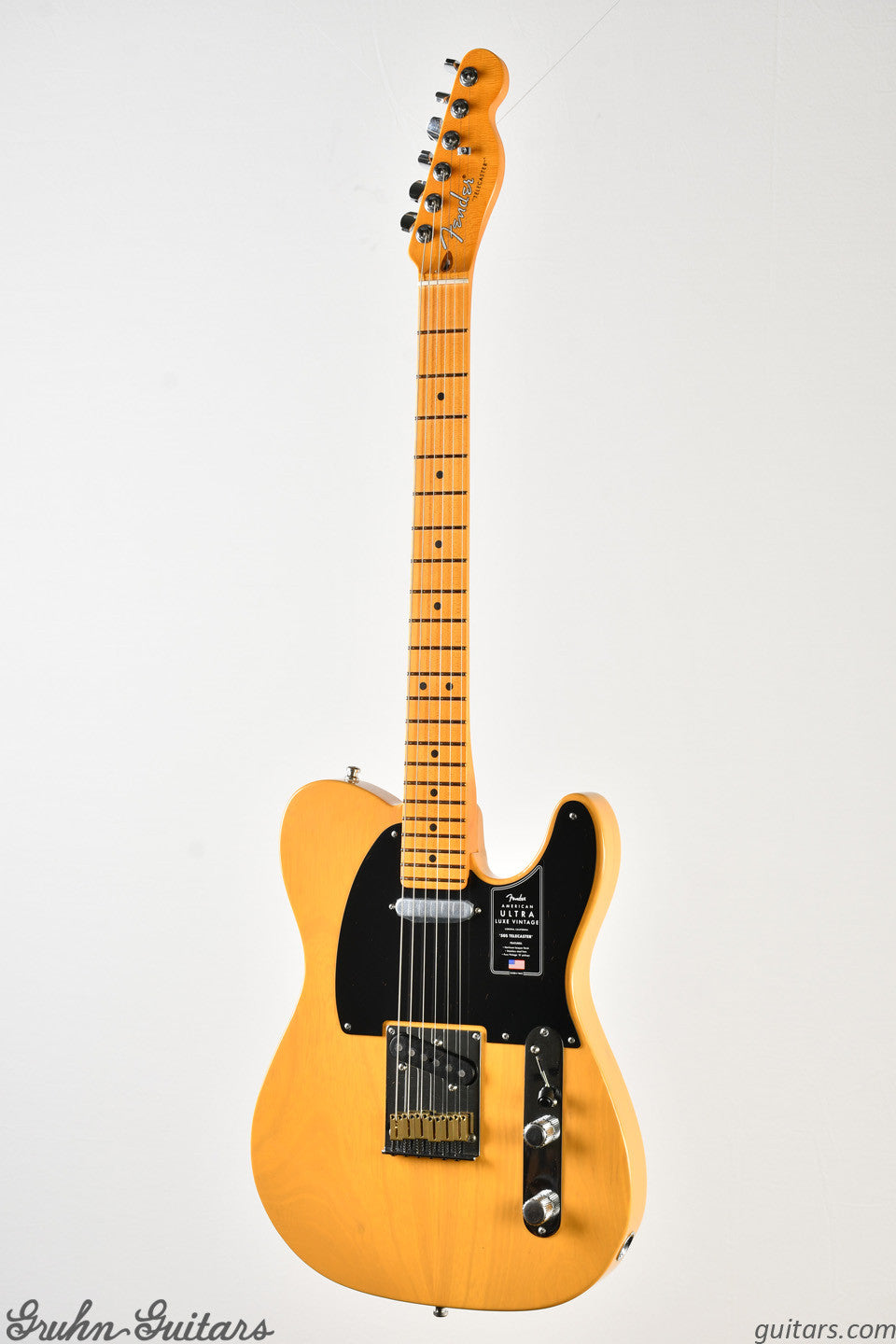 Fender American Ultra Luxe Vintage 50s Telecaster Maple Fingerboard - Butterscotch Blonde New EF10755