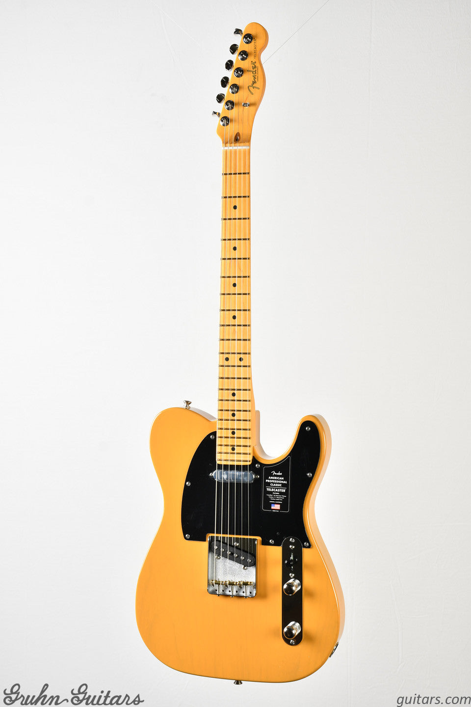 Fender American Professional Classic Telecaster Maple Fingerboard - Butterscotch Blonde New EF10761
