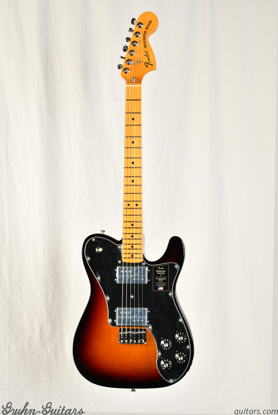 Fender American Vintage II 1975 Telecaster Deluxe Maple Fingerboard - 3 Color Sunburst New EF10301